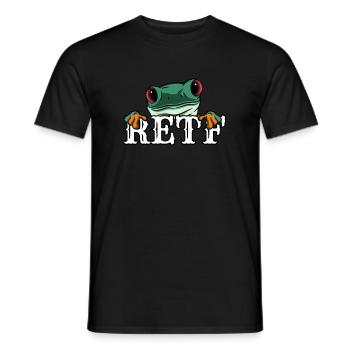 RETF Baumfrosch Shirt Geschenk - Männer T-Shirt - Schwarz - Vorne - AI Model Male 178 light (178cm)