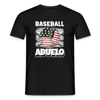 Baseball Abuelo Shirt Gift Grandpa Grandpa - Men's T-Shirt - black - Front - AI Model Male 178 light (178cm)