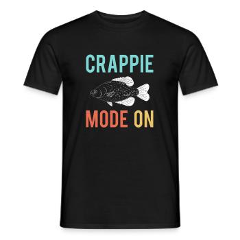 Crappie Fashion On Shirt Gift - Men's T-Shirt - black - Front - AI Model Male 178 light (178cm)