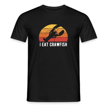 I Eat Crawfish - Men's T-Shirt - black - Front - AI Model Male 178 light (178cm)