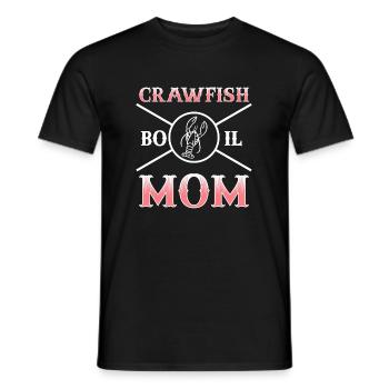 Crawfish Boil Mom Shirt Gift Mother's Day - Men's T-Shirt - black - Front - AI Model Male 178 light (178cm)