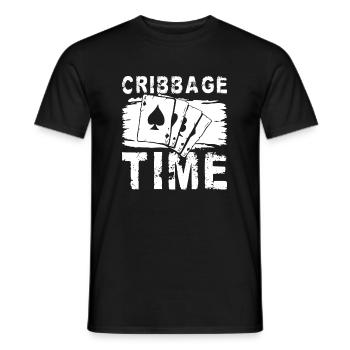Cribbage Time Shirt Cadeau - T-shirt homme - noir - Devant - AI Model Male 178 light (178cm)