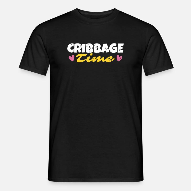 Cribbage Time Shirt Geschenk - Männer T-Shirt - Schwarz