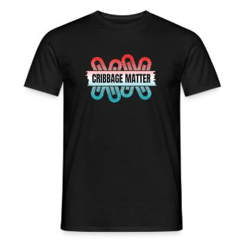 Cribbage Matter Shirt Cadeau - T-shirt homme - noir - Devant - AI Model Male 178 light (178cm)