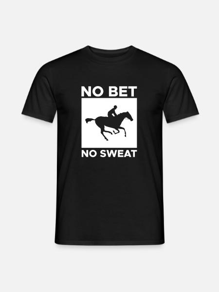 No Bet No Sweat Shirt Gave - Mænd T-shirt - sort