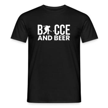 Bocce Shirt Gift Boccia Player - Men's T-Shirt - black - Front - AI Model Male 178 light (178cm)