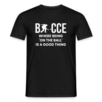 Bocce Shirt Boccia Player Gift - Men's T-Shirt - black - Front - AI Model Male 178 light (178cm)