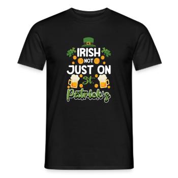 L’irlandais n’est pas seulement le jour de la Saint-Patrick - T-shirt homme - noir - Devant - AI Model Male 178 light (178cm)