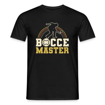 Bocce Master Shirt Gift Boccia Player - Men's T-Shirt - black - Front - AI Model Male 178 light (178cm)