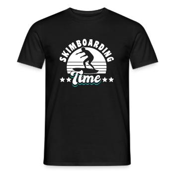 Cadeau de chemise Skimboarding Time - T-shirt homme - noir - Devant - AI Model Male 178 light (178cm)
