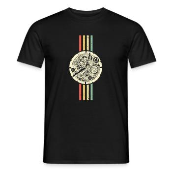 Watchmaker Watch Collector Shirt Cadeau - T-shirt homme - noir - Devant - AI Model Male 178 light (178cm)