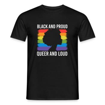 Cadeau de chemise LGBTQ+ Mois LGBT - T-shirt homme - noir - Devant - AI Model Male 178 light (178cm)