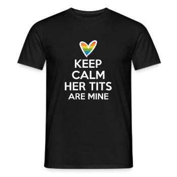 Cadeau de chemise LGBTQ+ Mois LGBT - T-shirt homme - noir - Devant - AI Model Male 178 light (178cm)