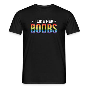 Cadeau de chemise LGBTQ+ Mois LGBT - T-shirt homme - noir - Devant - AI Model Male 178 light (178cm)