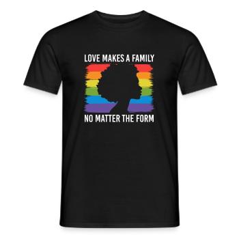 Cadeau de chemise LGBTQ+ Mois LGBT - T-shirt homme - noir - Devant - AI Model Male 178 light (178cm)