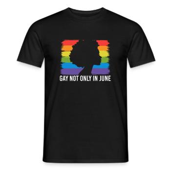 Cadeau de chemise LGBTQ+ Mois LGBT - T-shirt homme - noir - Devant - AI Model Male 178 light (178cm)