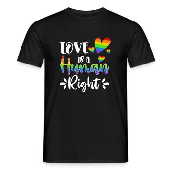 Cadeau de chemise LGBTQ+ Mois LGBT - T-shirt homme - noir - Devant - AI Model Male 178 light (178cm)