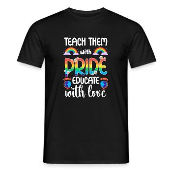 Cadeau de chemise LGBTQ+ Mois LGBT - T-shirt homme - noir - Devant - AI Model Male 178 light (178cm)
