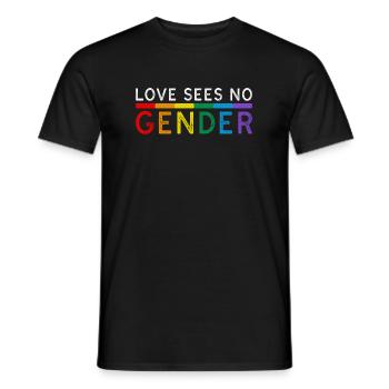 Cadeau de chemise LGBTQ+ Mois LGBT - T-shirt homme - noir - Devant - AI Model Male 178 light (178cm)