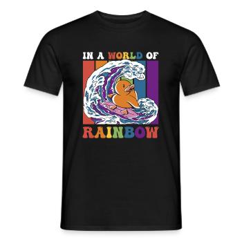 Cadeau de chemise LGBTQ+ Mois LGBT - T-shirt homme - noir - Devant - AI Model Male 178 light (178cm)