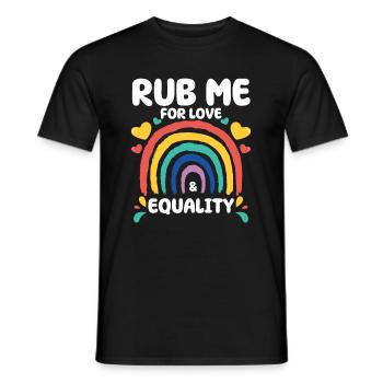 Cadeau de chemise LGBTQ+ Mois LGBT - T-shirt homme - noir - Devant - AI Model Male 178 light (178cm)