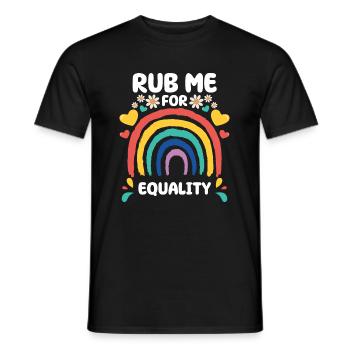 Cadeau de chemise LGBTQ+ Mois LGBT - T-shirt homme - noir - Devant - AI Model Male 178 light (178cm)