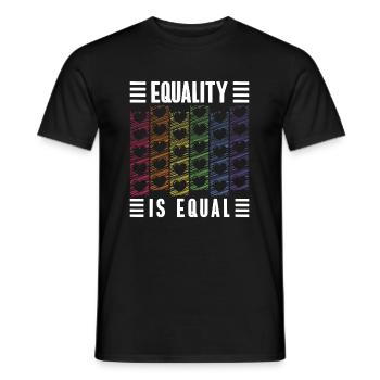 Cadeau de chemise LGBTQ+ Mois LGBT - T-shirt homme - noir - Devant - AI Model Male 178 light (178cm)