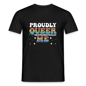 Cadeau de chemise LGBTQ+ Mois LGBT - T-shirt homme - noir - Devant - AI Model Male 178 light (178cm)