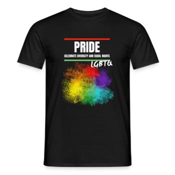 Be pride - the LGBTQ Community - Männer T-Shirt - Schwarz - Vorne - AI Model Male 178 light (178cm)