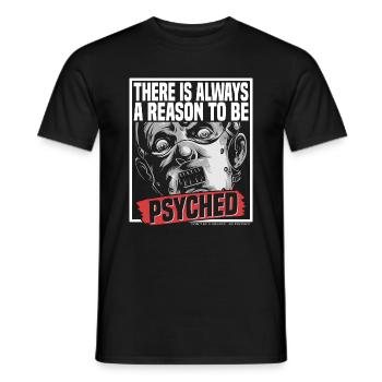 Be Psycho - Men's T-Shirt - black - Front - AI Model Male 178 light (178cm)