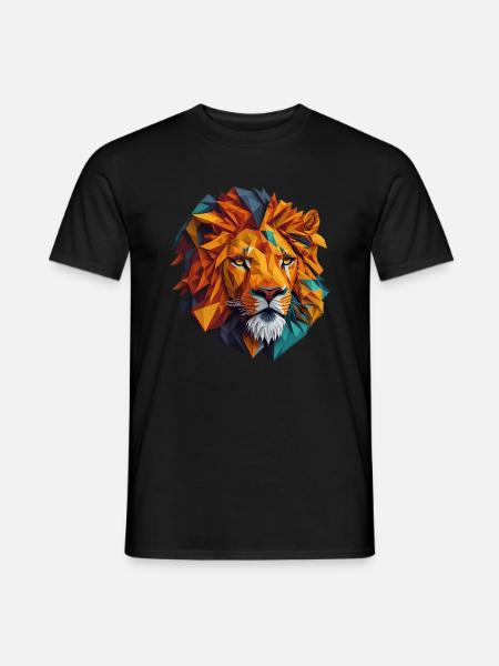 Lion's head - Men's T-Shirt - black