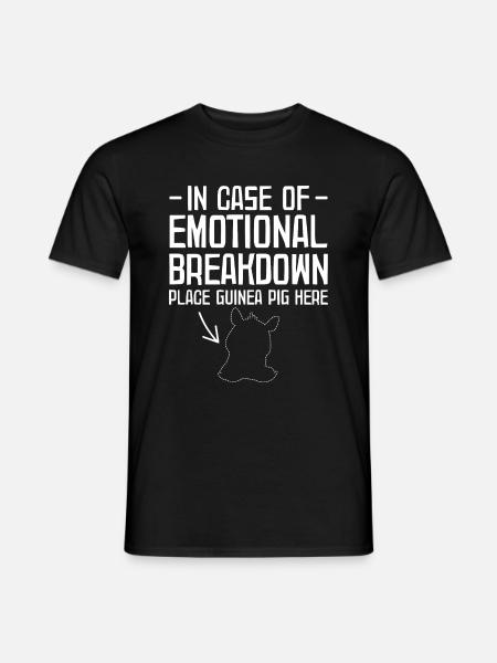 Meerschwein - Mænd T-shirt - sort