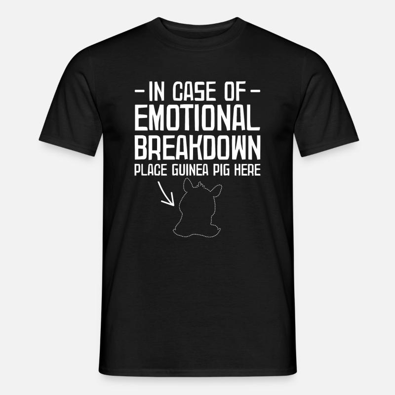 Meerschwein - Männer T-Shirt - Schwarz
