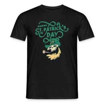 Saint-Patrick, - T-shirt homme - noir - Devant - AI Model Male 178 light (178cm)
