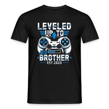 Promu grand frère en 2025 - T-shirt homme - noir - Devant - AI Model Male 178 light (178cm)