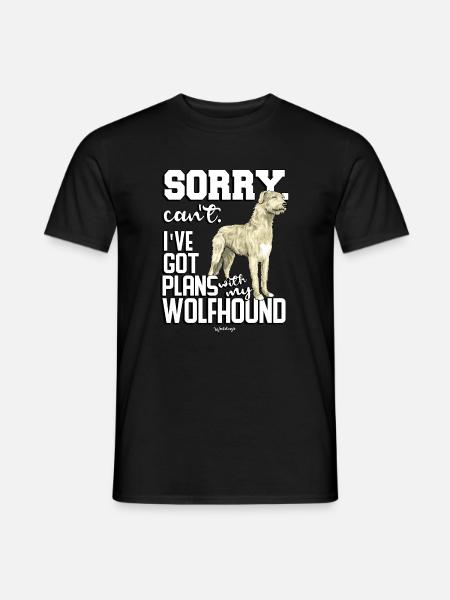 Irish Wolfhound Plans - Men's T-Shirt - black