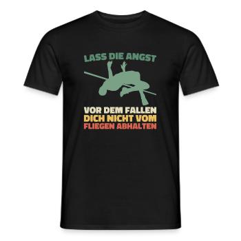 High Jump - Leave the Fear of Falling - Men's T-Shirt - black - Front - AI Model Male 178 light (178cm)
