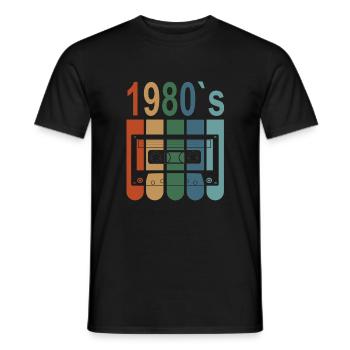 Best Of 1980 42nd birthday 42 years birthday - Men's T-Shirt - black - Front - AI Model Male 178 light (178cm)