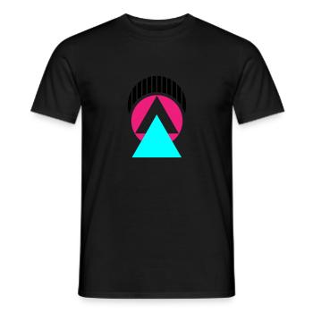 Retro - Men's T-Shirt - black - Front - AI Model Male 178 light (178cm)
