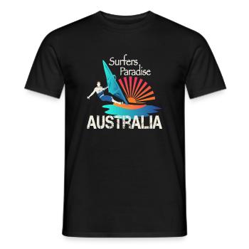 Surfers Paradise Surfer - T-shirt homme - noir - Devant - AI Model Male 178 light (178cm)