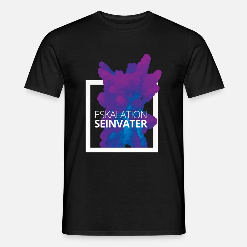 Eskalation sein Vater Design - Männer T-Shirt - Schwarz