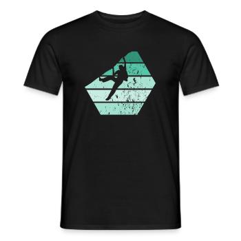 Climb - Men's T-Shirt - black - Front - AI Model Male 178 light (178cm)