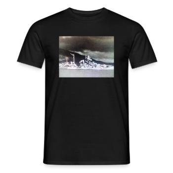 DDDesign - "Art of War" -Collection No. 012 - Men's T-Shirt - black - Front - AI Model Male 178 light (178cm)
