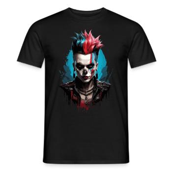 Apocalypse Chic: Gamer Girl Edition - Men's T-Shirt - black - Front - AI Model Male 178 light (178cm)