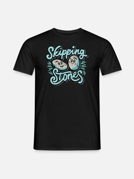 Skipping Stones - Men's T-Shirt - black