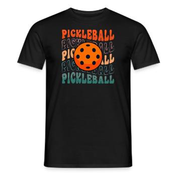 Pickleball Pickleball Pickleball - Männer T-Shirt - Schwarz - Vorne - AI Model Male 178 light (178cm)