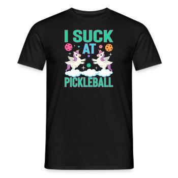 Je suis nul au pickleball - Mauvais joueur avec humour - T-shirt homme - noir - Devant - AI Model Male 178 light (178cm)