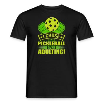I Chose Pimple Ball Over Adulting - Men's T-Shirt - black - Front - AI Model Male 178 light (178cm)