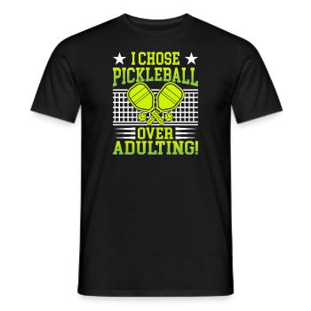 I Chose Pimple Ball Over Adulting - Men's T-Shirt - black - Front - AI Model Male 178 light (178cm)