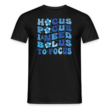 Hocus Pokus J’ai besoin d’insuline pour me concentrer - Diabète - T-shirt homme - noir - Devant - AI Model Male 178 light (178cm)